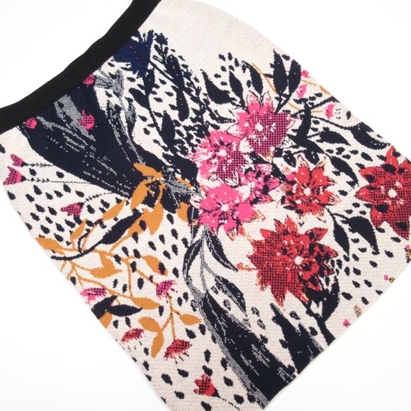 Anthropologie Aldomartins Beatriz Floral Knit Sweater Mini Skirt Small - Picture 6 of 10